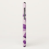 Coques Case-Mate iPhone Formes géométriques pourpres de bijou (Dos/Gauche)