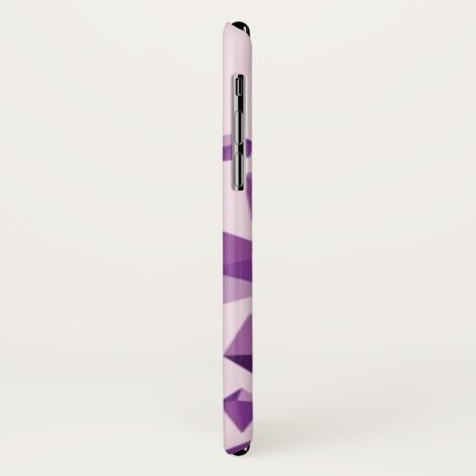 Coques Case-Mate iPhone Formes géométriques pourpres de bijou (Dos/Gauche)