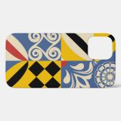 Coques Case-Mate iPhone Formes géométriques rétro : azulejos. (Verso (horizontal))