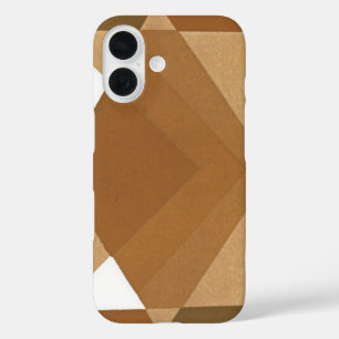 Coques iPhone 16 Formes géométriques vintages Art Déco Pochoir Jazz