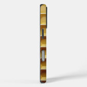 Coques Case-Mate iPhone Formes hexagonales jaunes dans un motif de nid d'a (Verso / Droite)