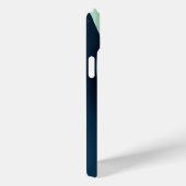 Coques Case-Mate iPhone Formes ondulées vertes et bleues (Verso / Droite)
