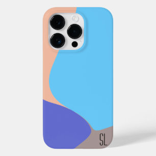 Coque Pour iPhone 14 Pro Formes organiques Abstraites personnalisées