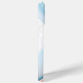 Coques Case-Mate iPhone Formes transparentes à courant rouge et bleu (Verso / Droite)