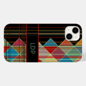 Coques Case-Mate iPhone Formes triangulaires triangulaires avec initiales  (Verso (horizontal))