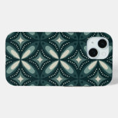 Coques Case-Mate iPhone formes vertes rétro (Verso (horizontal))