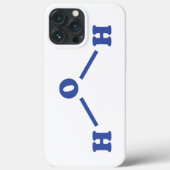 Coques Case-Mate iPhone Formule chimique moléculaire de l'eau (Verso)