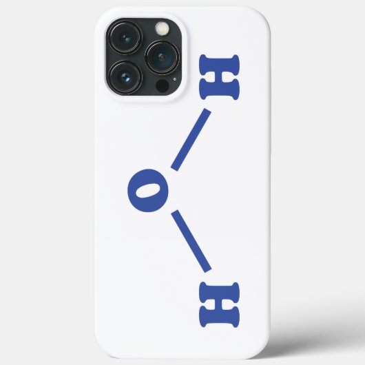 Coques Case-Mate iPhone Formule chimique moléculaire de l'eau (Verso)