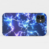 Coques Case-Mate iPhone Foudre de Tunder de ciel nocturne (Dos (Horizontal))