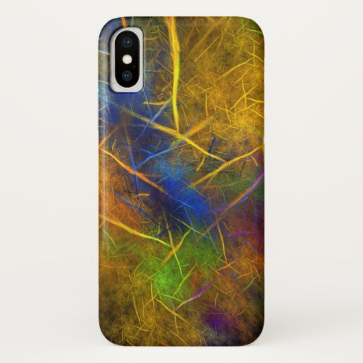 Coques Case-Mate iPhone Foudre fractale (flamme de tempête) (Dos)