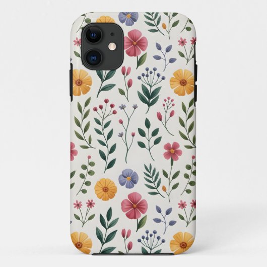 Coques Case-Mate iPhone Fougère à l'aquarelle douce (Dos)