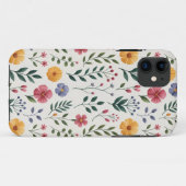 Coques Case-Mate iPhone Fougère à l'aquarelle douce (Dos (Horizontal))