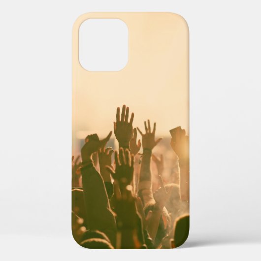 Coques Case-Mate iPhone Foule au concert - retro style photoconcert, foule (Verso)