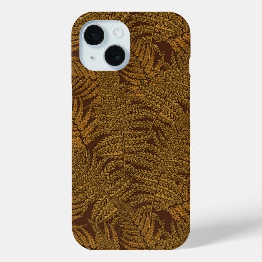 Coques Case-Mate iPhone Foule automnale sur brun (Verso)
