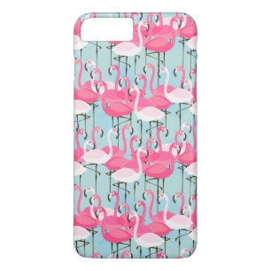 Coques Pour iPhone Foule De Flamants roses Rose Et Blanc