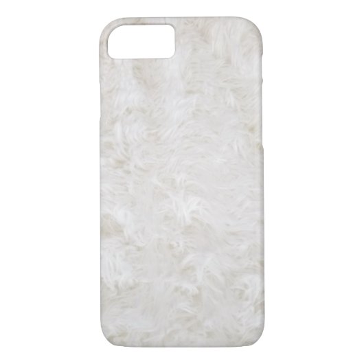 Coques Case-Mate iPhone fourrure blanche (Dos)