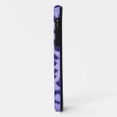 Coques Case-Mate iPhone Fourrure bleue pourpre Empreinte de léopard (Dos/Gauche)