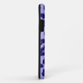 Coques Case-Mate iPhone Fourrure bleue pourpre Empreinte de léopard (Dos/Droite)