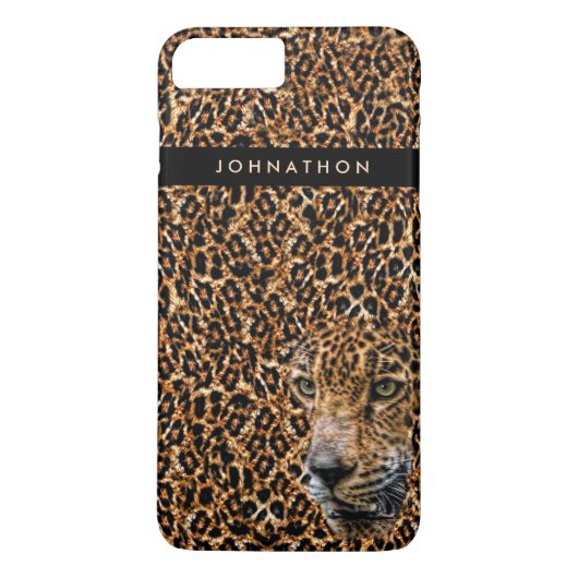 Coques Case-Mate iPhone Fourrure Brown masculine de léopard avec le chat (Dos)