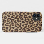 Coques Case-Mate iPhone Fourrure de léopard de Faux (Dos (Horizontal))