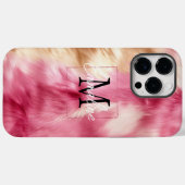 Coques Case-Mate iPhone Fourrure d'or rose (Verso (horizontal))