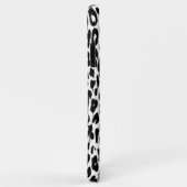 Coques Case-Mate iPhone Fourrure Empreinte de léopard noire (Dos/Droite)