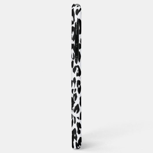 Coques Case-Mate iPhone Fourrure Empreinte de léopard noire (Dos/Gauche)