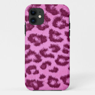 Etui iPhone Case-Mate Fourrure Empreinte de léopard rose
