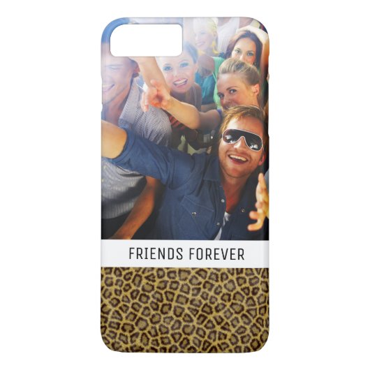 Coques Case-Mate iPhone Fourrure faite sur commande de léopard de photo et (Dos)