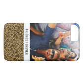 Coques Case-Mate iPhone Fourrure faite sur commande de léopard de photo et (Dos (Horizontal))