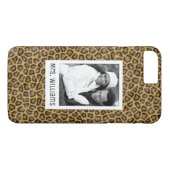 Coques Case-Mate iPhone Fourrure faite sur commande de photo et de léopard (Dos (Horizontal))