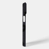 Coques Case-Mate iPhone Fourrure panthère noire avec nom (Verso / Droite)