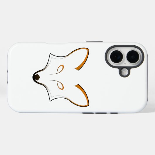 Coques Case-Mate iPhone Fox Logo iPhone 16 Case (Verso (horizontal))