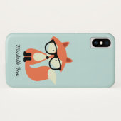 Coques Case-Mate iPhone Fox rouge de hippie mignon (Dos (Horizontal))