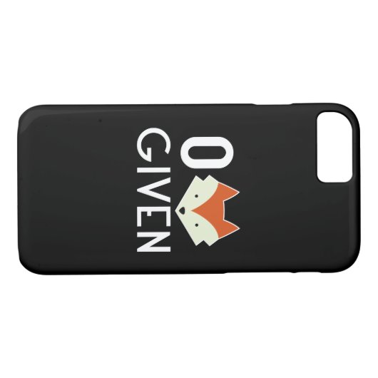 Coques Case-Mate iPhone Fox zéro donné (Dos (Horizontal))