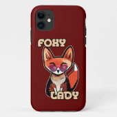 Coques Case-Mate iPhone Foxy Lady | Cute Fox (Dos)