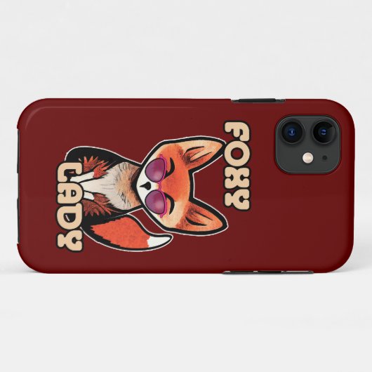 Coques Case-Mate iPhone Foxy Lady | Cute Fox (Dos (Horizontal))