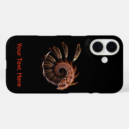 Coques Case-Mate iPhone Fractal Firebird (Verso (horizontal))