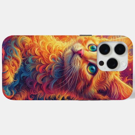 Coques Case-Mate iPhone Fractal Kitten (Verso (horizontal))