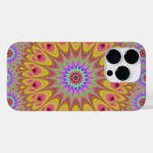 Coques Case-Mate iPhone Fractal Mandala Floral Psychedelic Retro (Verso (horizontal))