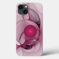 Fractal, moderne Berry Abstrait Art rose