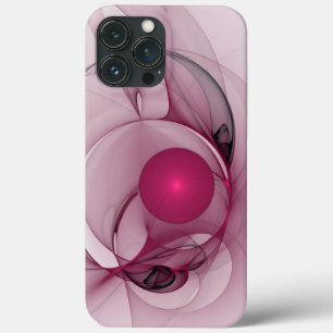 Case-Mate iPhone Case Fractal, moderne Berry Abstrait Art rose