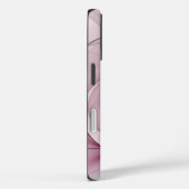 Coques Case-Mate iPhone Fractal, moderne Berry Abstrait Art rose (Verso / Droite)