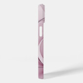 Coques Case-Mate iPhone Fractal, moderne Berry Abstrait Art rose (Verso / Droite)