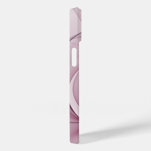 Coques Case-Mate iPhone Fractal, moderne Berry Abstrait Art rose (Verso / Droite)