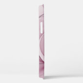 Coques Case-Mate iPhone Fractal, moderne Berry Abstrait Art rose (Verso / Droite)