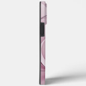 Coques Case-Mate iPhone Fractal, moderne Berry Abstrait Art rose (Verso / Droite)