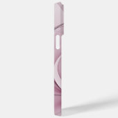 Coques Case-Mate iPhone Fractal, moderne Berry Abstrait Art rose (Verso / Droite)