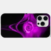Coques Case-Mate iPhone FRACTAL ROSE, Violet violet noir (Verso (horizontal))