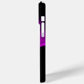 Coques Case-Mate iPhone FRACTAL ROSE, Violet violet noir (Verso / Gauche)